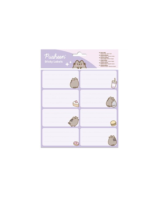 Etiquetas adesivas Pusheen Moments Erik lilás Lilás-1