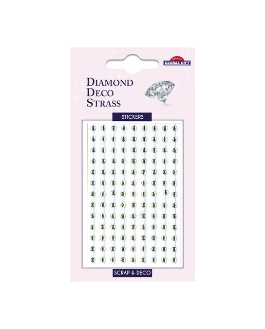 Autocolantes diamante deco strass Global Gift prateado Prateado-1