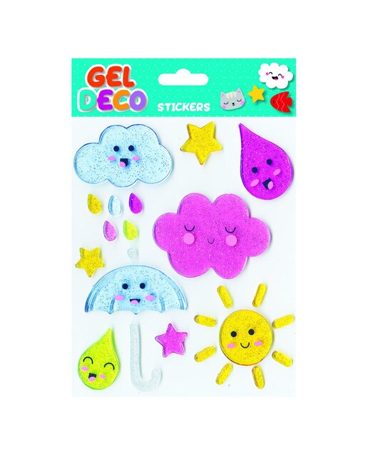 Autocolantes climáticos em gel deco Global Gift azul Azul / Rosa-1