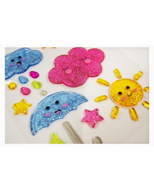 Autocolantes climáticos em gel deco Global Gift azul Azul / Rosa-2