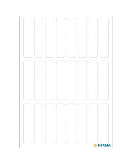 Pegatinas vario 8x36mm Herma blanco Blanco / Azul-2