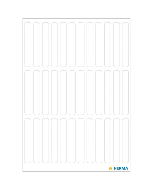 Pegatinas vario 5x35mm Herma blanco Blanco / Azul-2