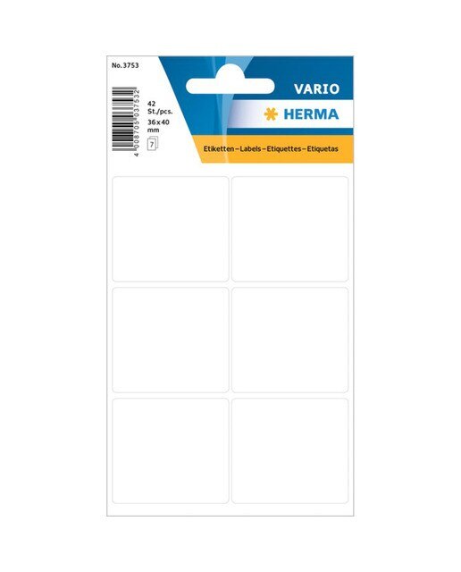 Imagen 0 de Pegatinas vario 36x40mm Herma blanco