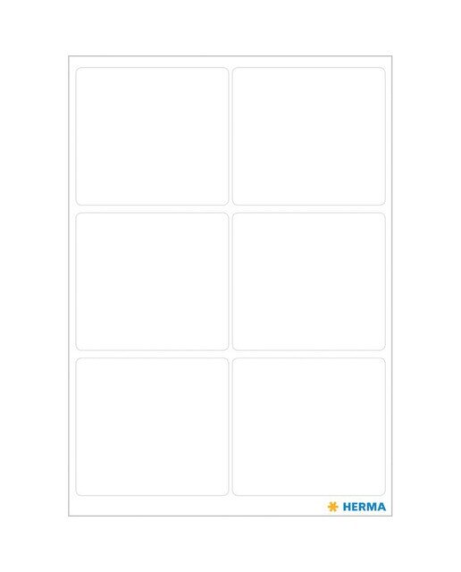 Pegatinas vario 36x40mm Herma blanco Blanco / Azul-2