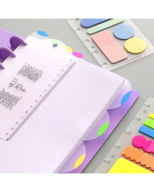 Notas adesivas Ingeniox irregular cores pastel Carchivo 4