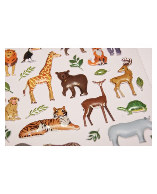 Autocolantes tweeny foamy animais africanos Global gift azul Azul / Dourado-2
