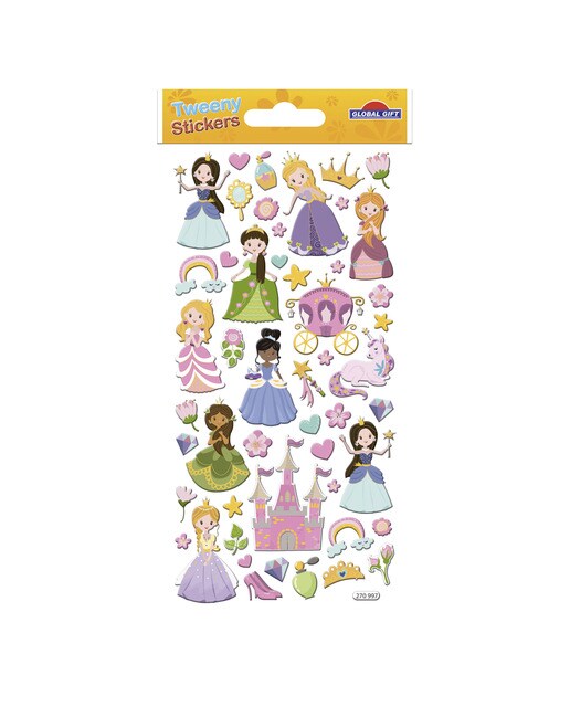Pegatinas tweeny foamy princesas Global gift multicolor Multicolor-2