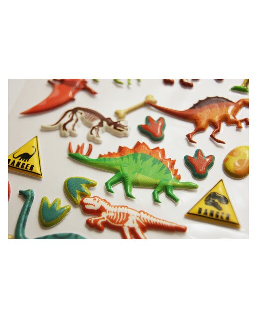 Autocolantes tweeny foamy dinosauros Global gift multicolorido Multicolor-1