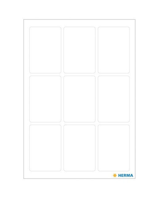 Pegatinas vario 24x35mm Herma blanco Blanco / Azul-2