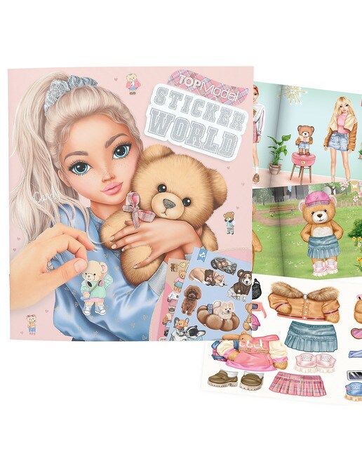 Livro de autocolantes Stickerworld TOPModel 1