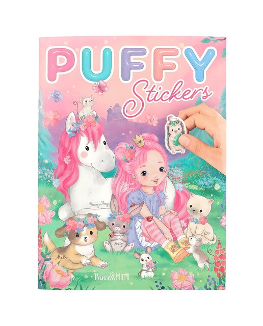 Livro de autocolantes em relevo Princesa Mimi 2
