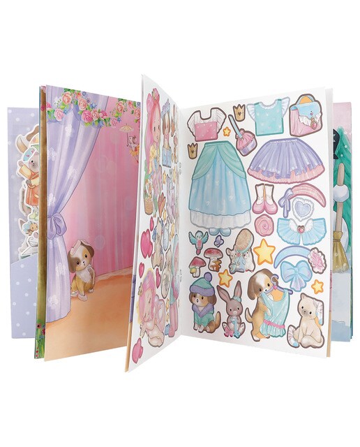 Livro de autocolantes em relevo Princesa Mimi 5