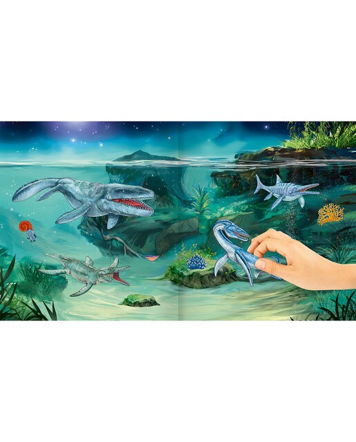 Livro de autocolantes Galaxy Dino World 4