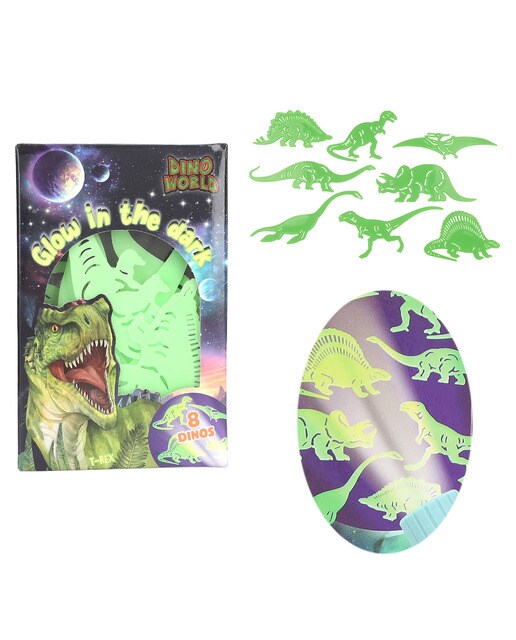 Imagem 0 de Autocolantes fluorescentes de dinossauros Dino World