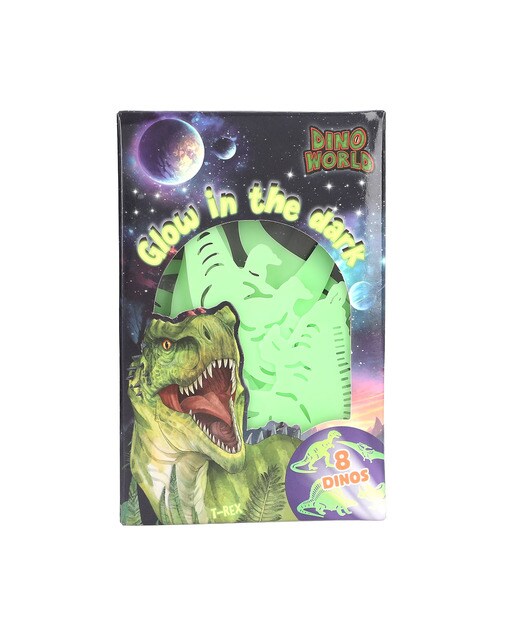 Autocolantes fluorescentes de dinossauros Dino World 2
