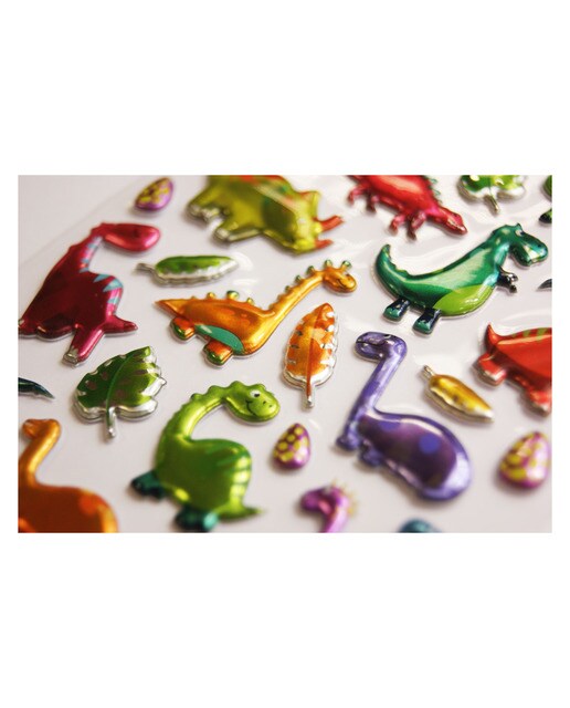 Imagem 0 de Autocolantes tweeny foamy dinossauros brilho Global Gift multicolor