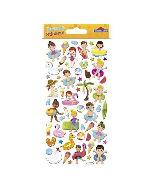 Autocolantes tweeny foamy bathers Global Gift multicolor Multicolor-2