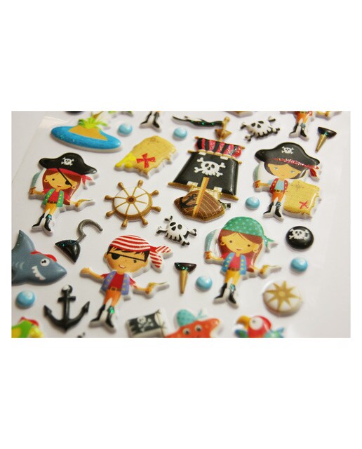 Autocolantes tweeny foamy piratas Global Gift multicolor Multicolor-1