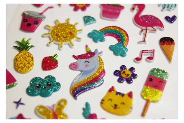 Imagen 0 de Pegatinas tweeny foamy verano fantasía Global Gift dorado