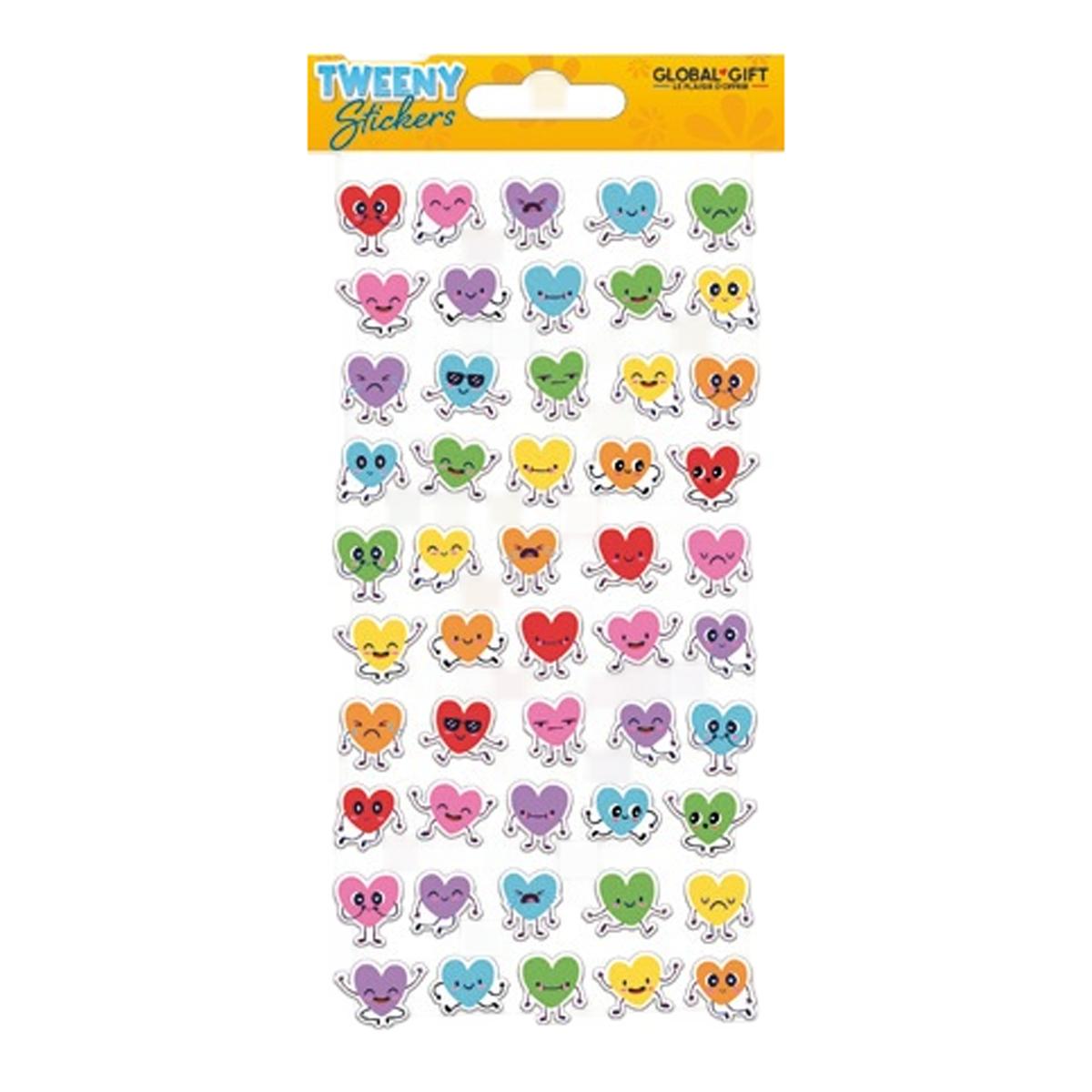 Imagem 0 de Autocolantes Tweeny Foamy Corações Smiley Global Gift Amarelo