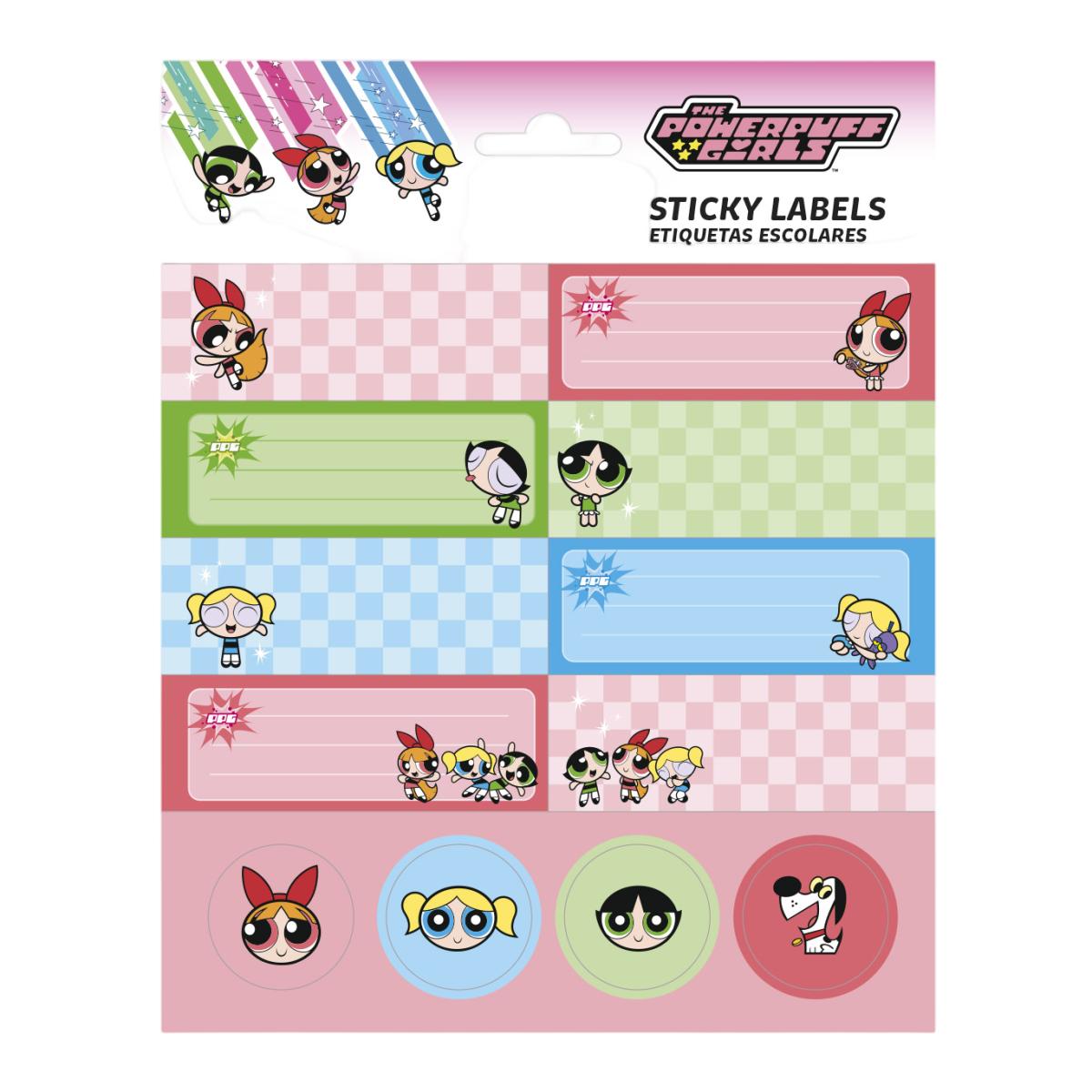 Imagem 0 de Etiquetas Autocolantes Powerpuff Girs Erik - Rosa