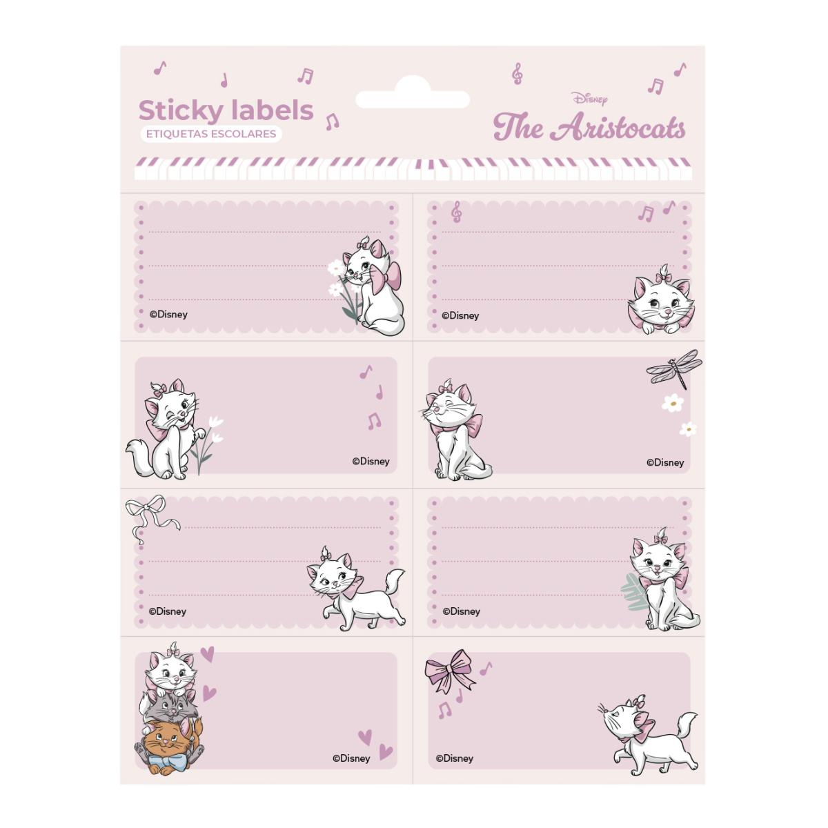 Imagem 0 de Etiquetas Autocolantes Disney The Aristocats Marie Erik - rosa
