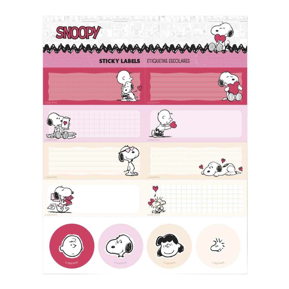 Imagem 0 de Etiquetas Autocolantes Snoopy Love Season Erik - Vermelho