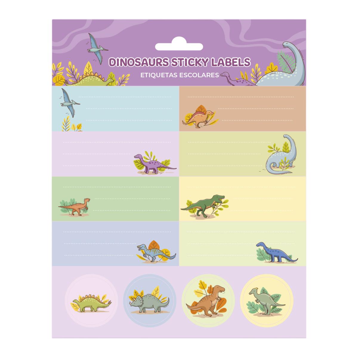 Imagem 0 de Etiquetas Autocolantes Dinossaros Erik - Roxo
