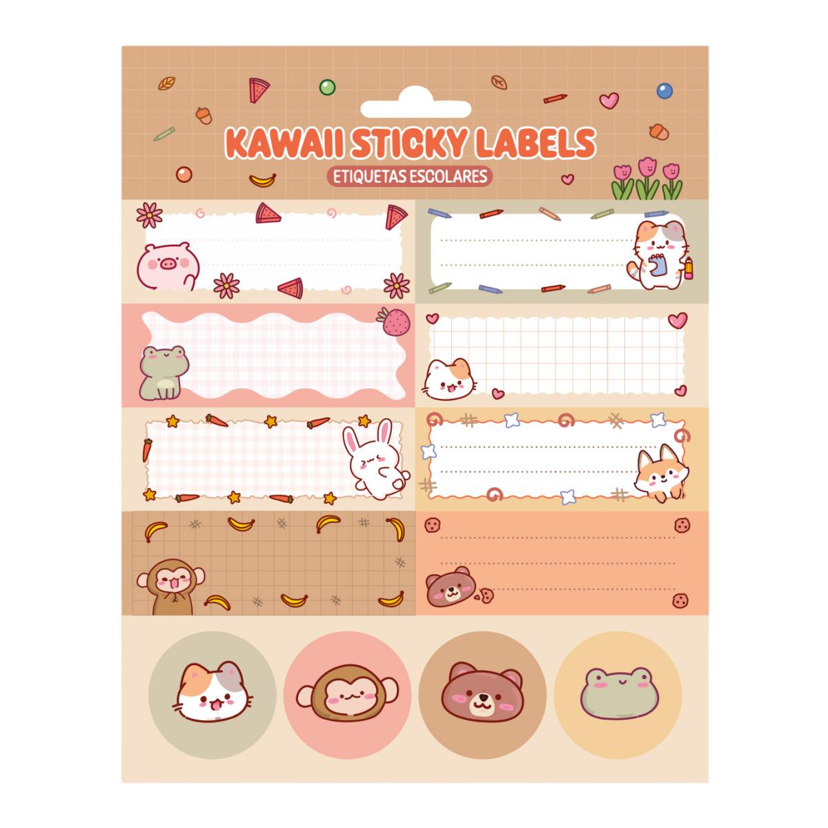 Imagem 0 de Etiquetas Autocolantes Kawaii Erik - Castanho