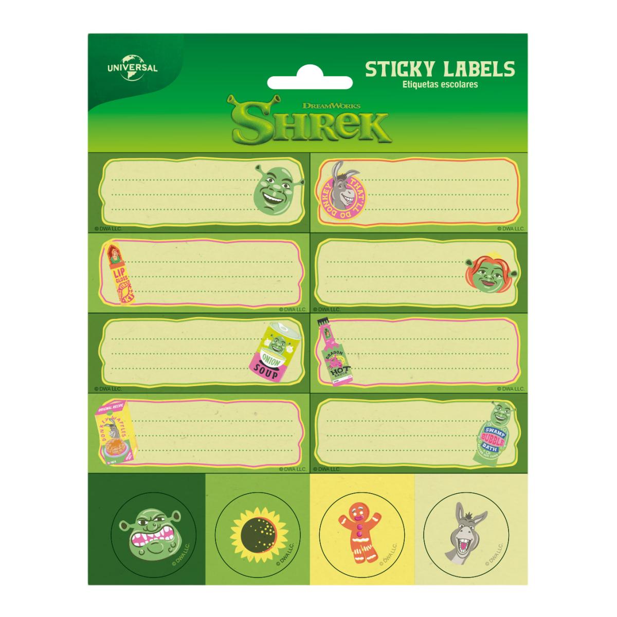 Imagem 0 de Etiquetas Autocolantes Shrek Erik - Verde