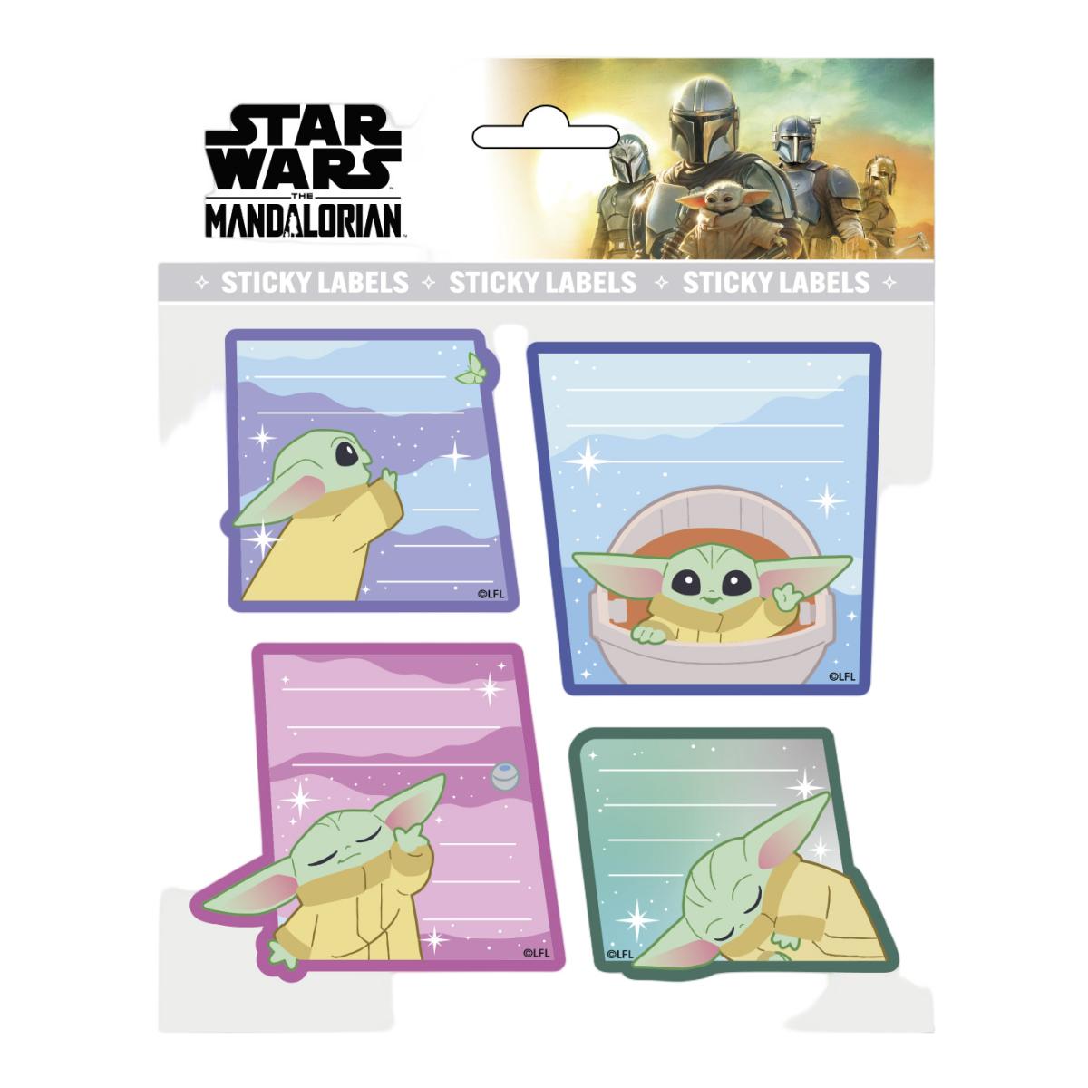Imagem 0 de Etiquetas Autocolantes Premium Star Wars The Mandalorian Grogu Erik - Azul