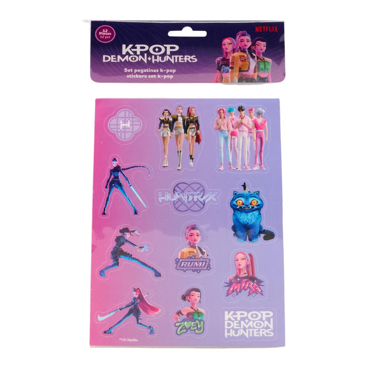 Imagem 0 de Conjunto de Autocolantes K-Pop Demon Hunters - Fucsia, Azul Celeste, Rosa