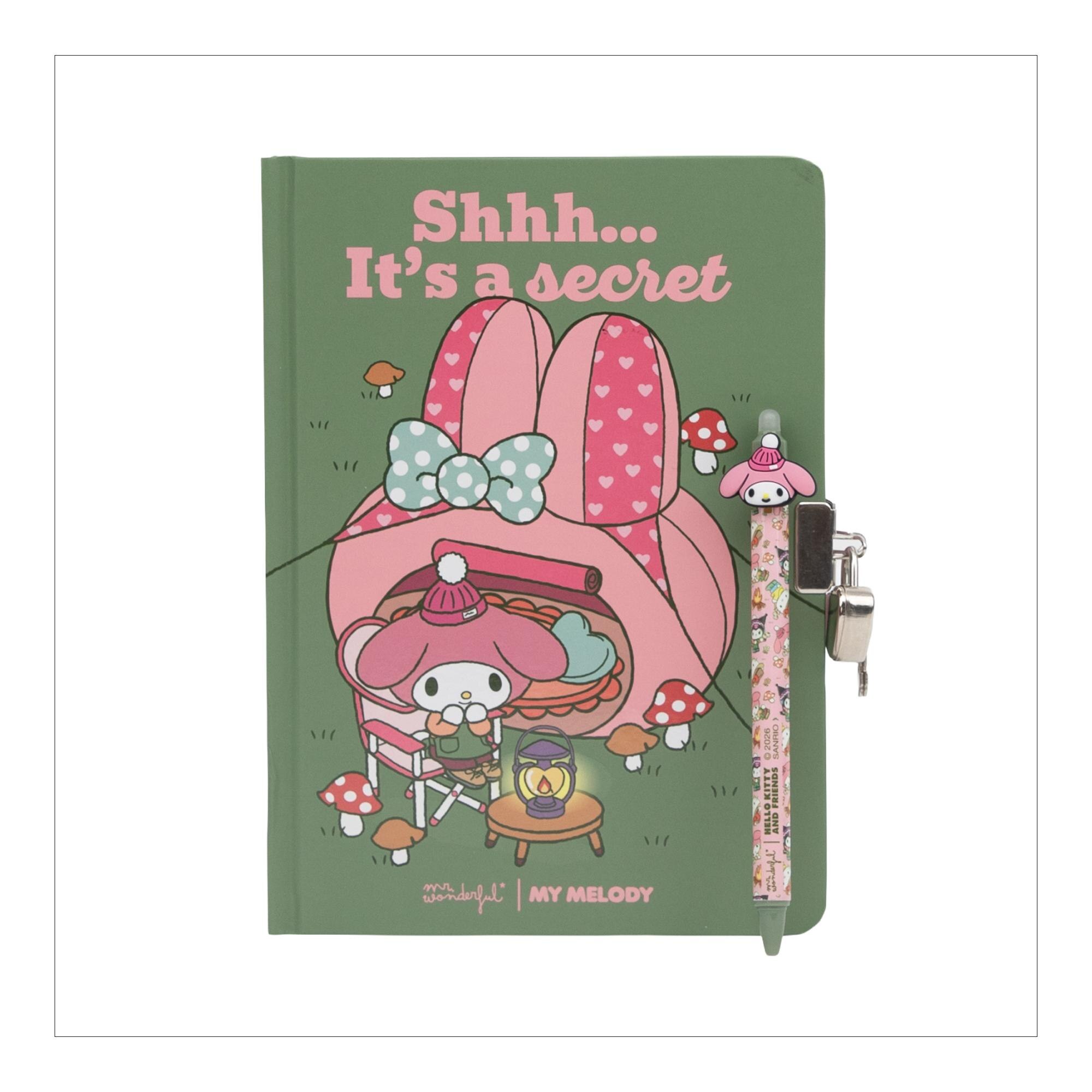 Imagen 6 de Diario y boligrafo Mr.Wonderful My Melody "Shhh... It'a a secret" Multicolor