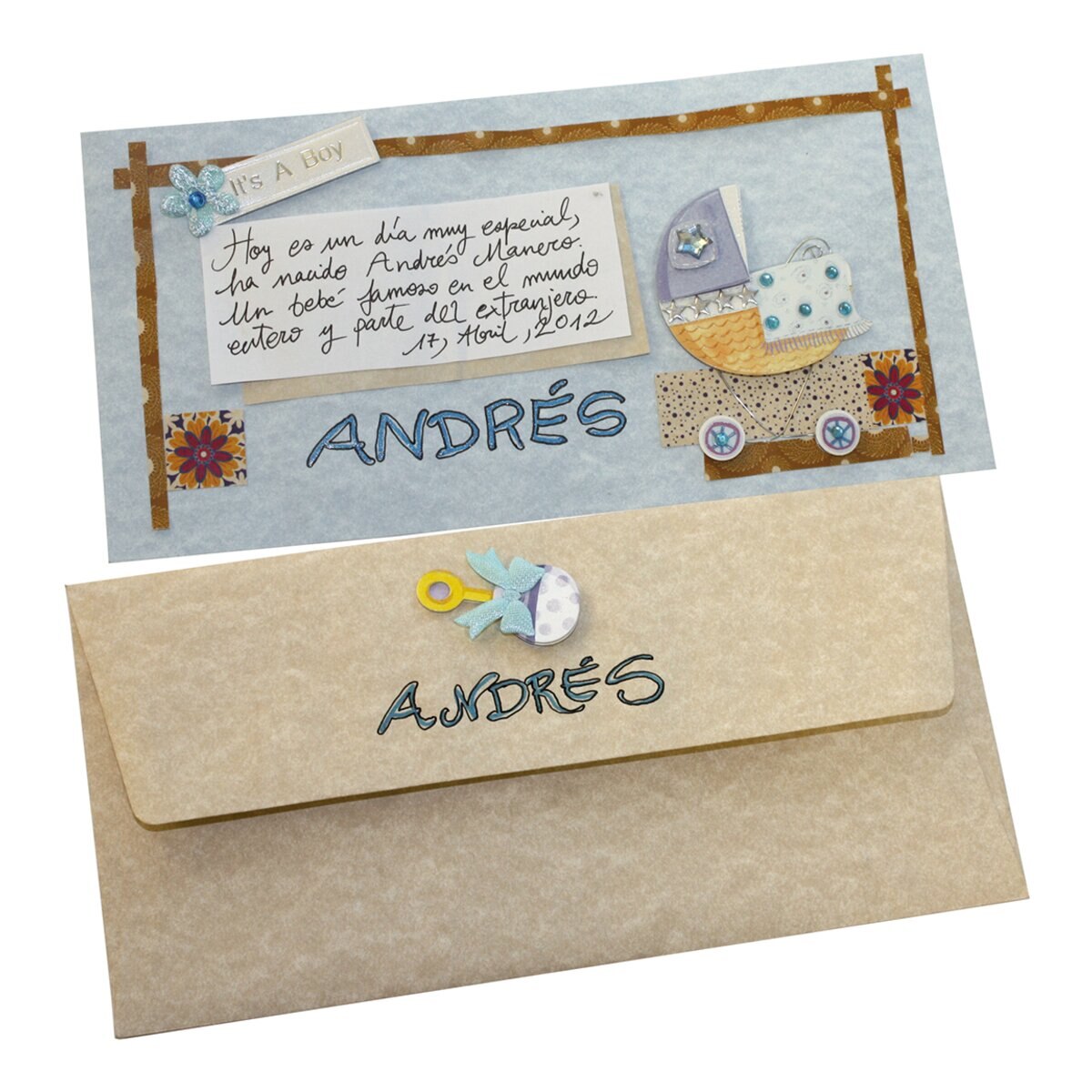 Envelope DL americano com interior forrado Rossler creme 3