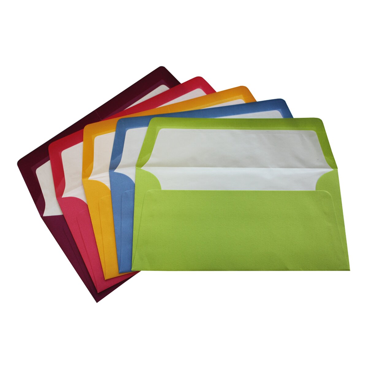 Envelope DL americano com interior forrado Rossler azul água 2