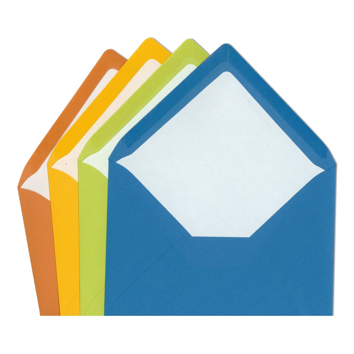 Pack 5 unids. Envelope C7 com interior forrado azul água Rossler 2