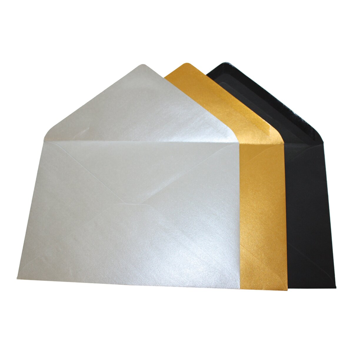 Pack 5 unids. Envelope C5 com interior forrado preto Rossler 2