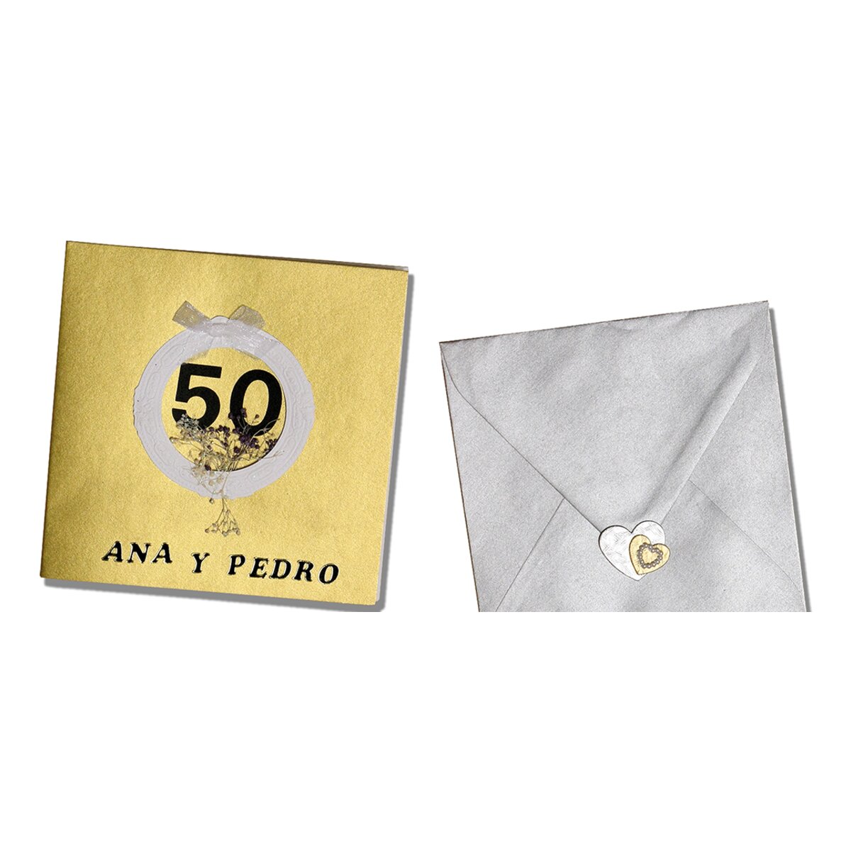Pack 5 unids. Envelope C5 prateado Rossler 2