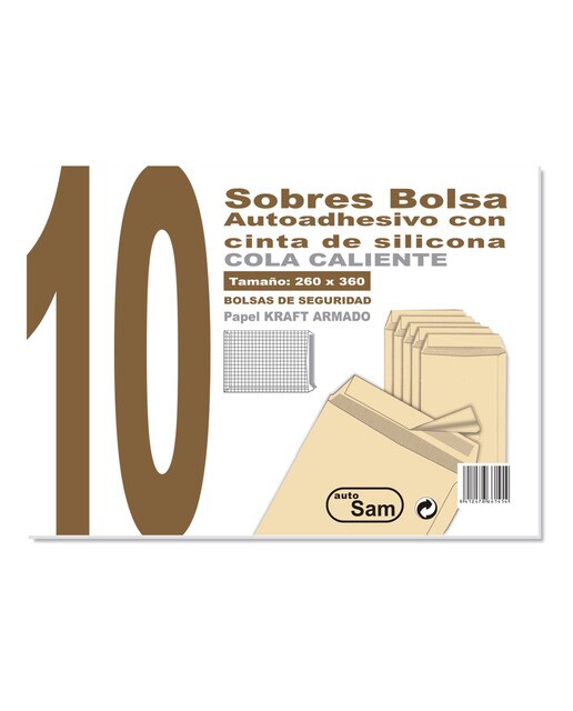 Imagem 0 de Embalagem de 10 Envelopes KR.108100 Sam