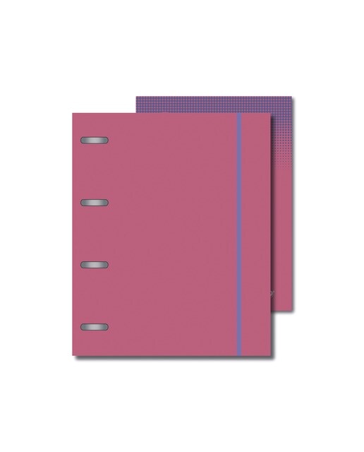 Pasta com Recarga A5 80 Folhas Rosa Rosa-1