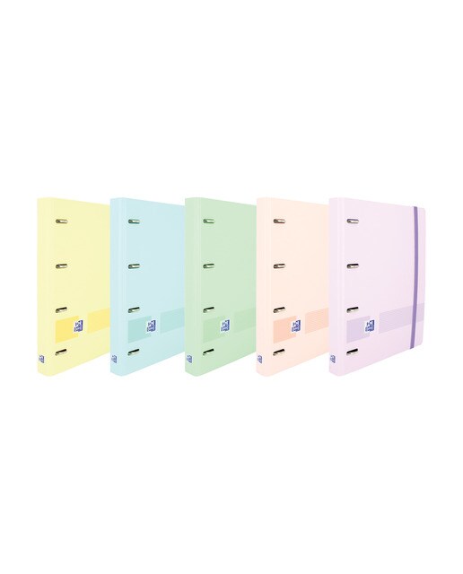 Imagem 0 de Arquivador Europeanbinder A4+ Polyfoam Live&Go Lombada Argolas 4Dx35 mm com Recarga 5x5 45 mm - Cores Pastel