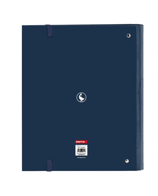 Pasta de 4 argolas com recarga A4 100 H. com elástico e 5 divisórias EL GANSO Azul-marinho-2
