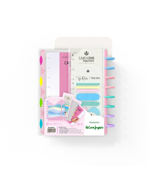 Pack Caderno Ingeniox design Exclusivo A5 Carchivo Multicolor-3