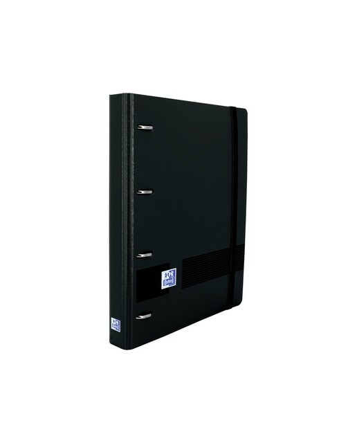 Imagem 0 de Arquivador europeu formato A5+ 4x25 e recarga de pontos com capas de plástico Live&Go Oxford preto