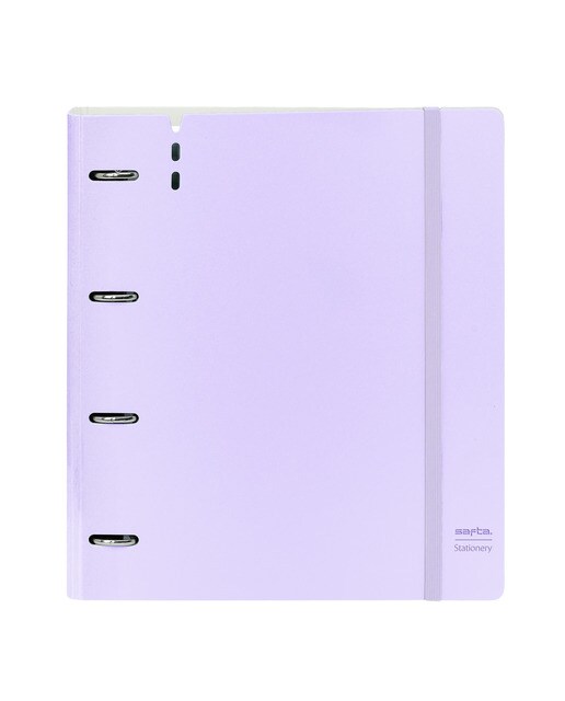 Carpeblock espuma de polipropileno 4 argolas 35mm com recarga Safta roxo claro Roxo-1