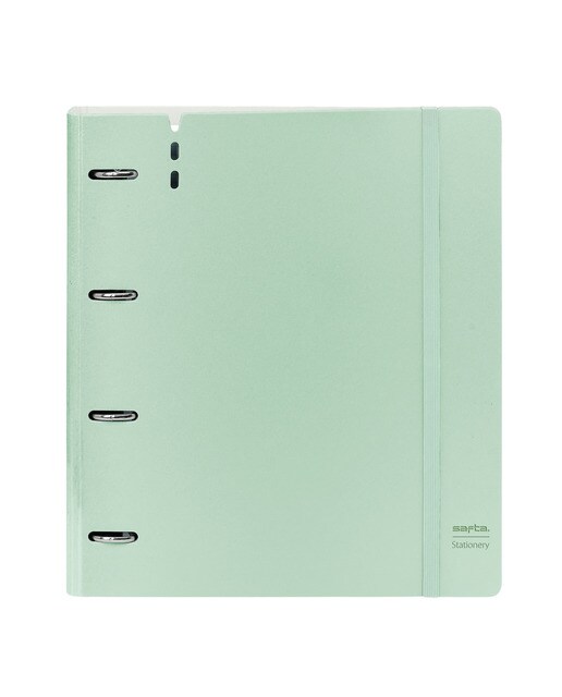 Imagem 0 de Carpeblock espuma de polipropileno 4 argolas 35mm com recarga Safta verde claro