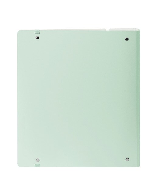 Carpeblock espuma de polipropileno 4 argolas 35mm com recarga Safta verde claro Verde-claro-2