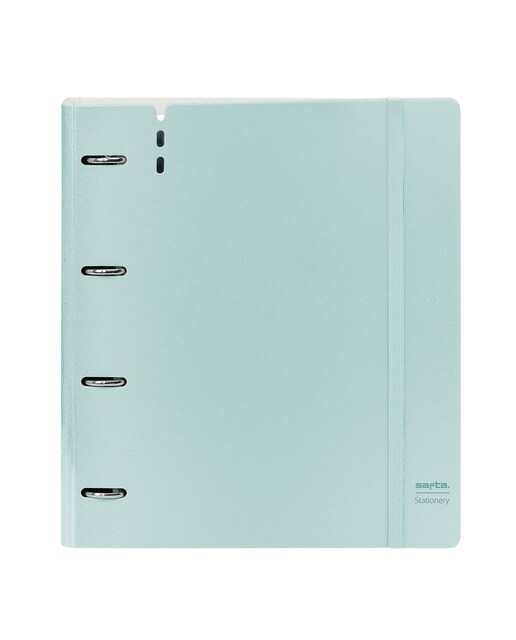 Carpeblock espuma de polipropileno 4 argolas 35mm com recarga Safta azul claro Azul-claro-1