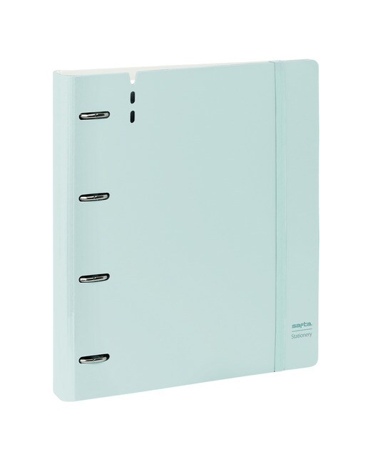 Carpeblock espuma de polipropileno 4 argolas 35mm com recarga Safta azul claro Azul-claro-3