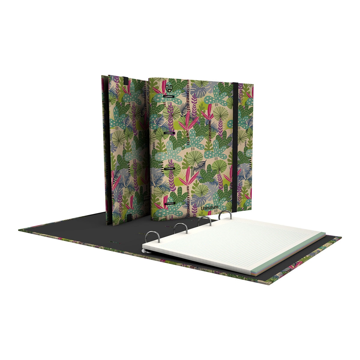 Imagen 0 de Carpeta con anillas  con recambio A4 Uninature Amazonas Grafoplás